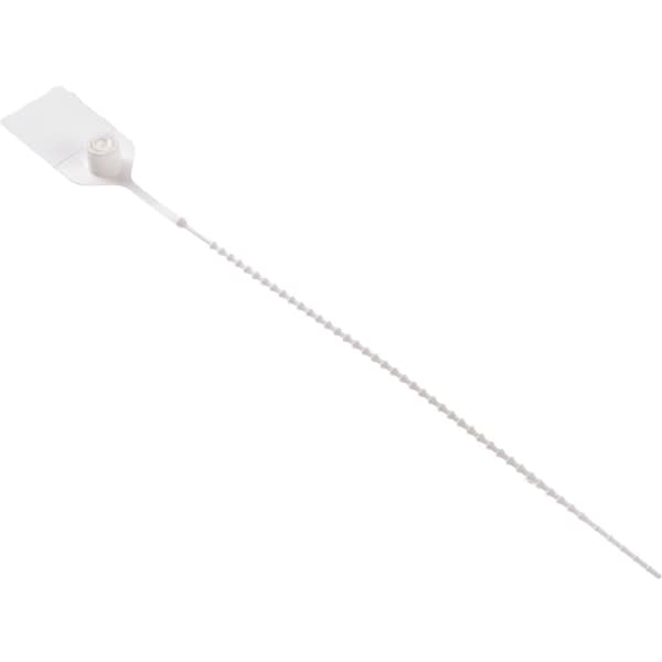 Adjustable Extinguisher Tamper Seal, 9L, White, 100PK